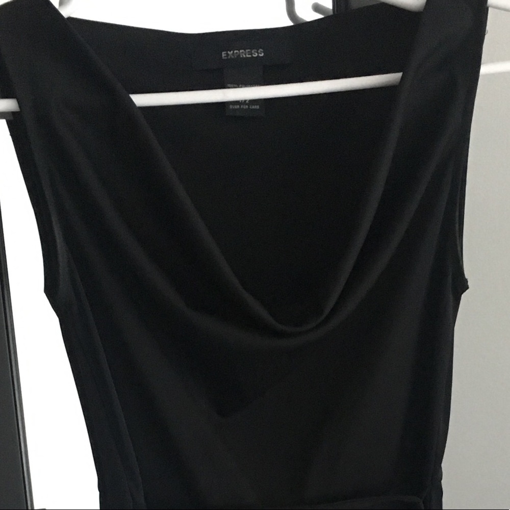 Black cowl neck Express dress